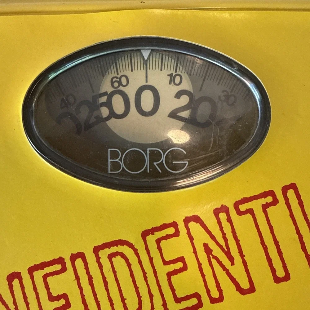 Vtg Retro 1960's Borg Bright Yellow 